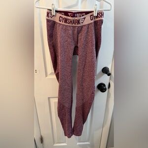 GymShark Heathered Maroon Leggings